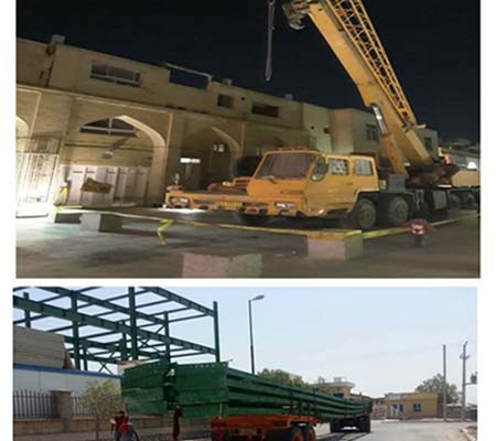 پروژه انجام شده اسکلت فلزی ساختمان مرداویج اصفهان